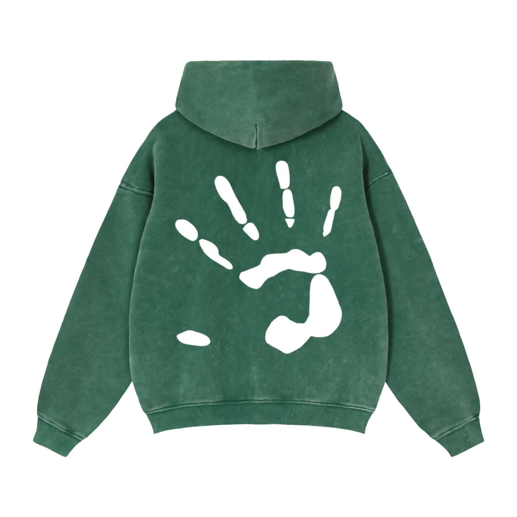 Sonder series - double zip acid wash boxy hoodie